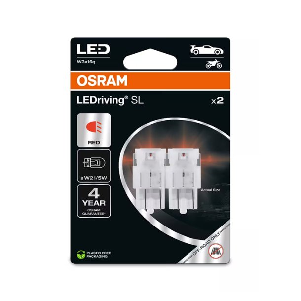 Osram LEDriving SL R�d W21/5W - S�t