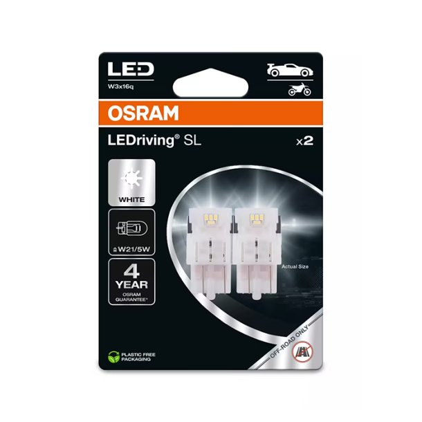 Osram LEDriving SL Hvid W21/5W 6000K - S�t