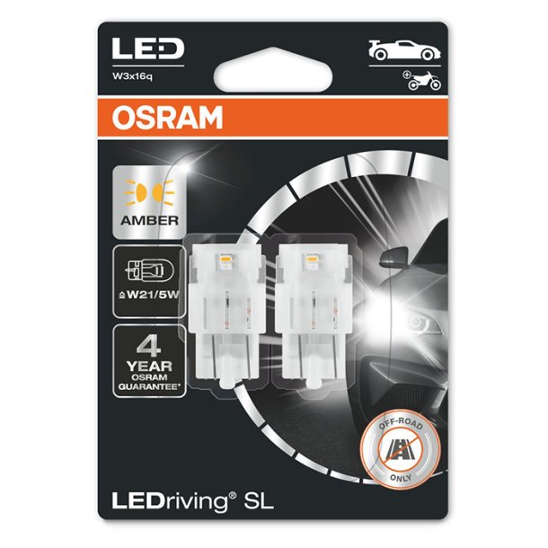 Osram LEDriving SL Gul P21/5W - S�t