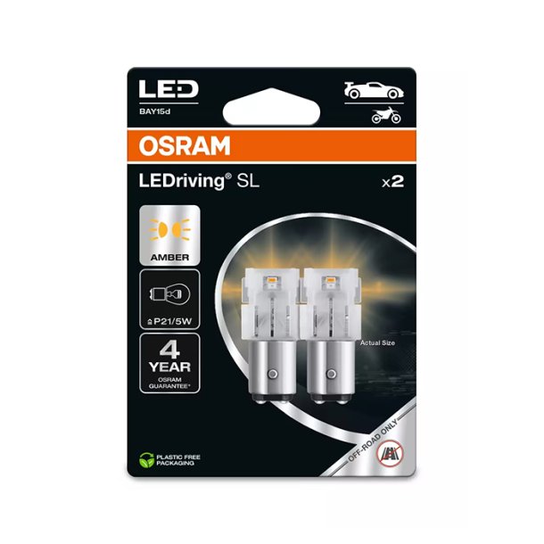 Osram LEDriving SL Gul P21/5W - S�t