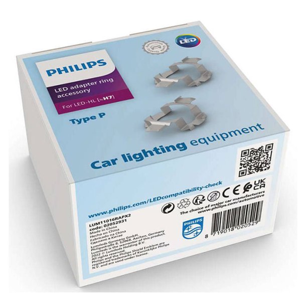 Philips LED Universal Adapter Ringe TYPE H7 RAP - S�t