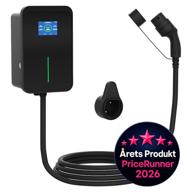 Avant ladeboks til elbil 11/22kW/32A 3-faset 7 Meter