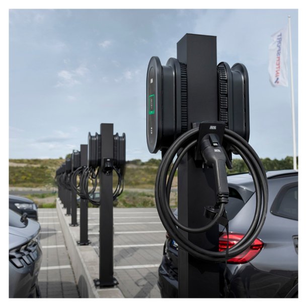 DEFA Power S Ladestation med MID og V2X 6 m. kabel 22kw