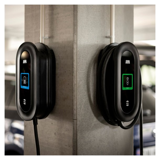 DEFA Power S Ladestation med MID og V2X 6 m. kabel 22kw
