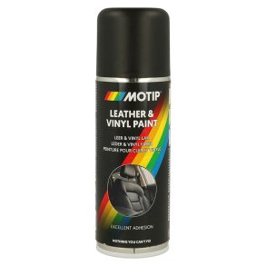 Motip l�der og vinyl maling Sort 200ml