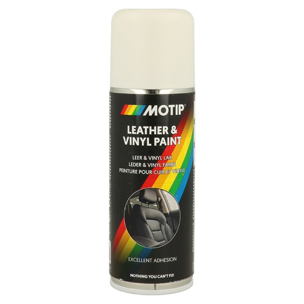 Motip l�der og vinyl maling RAL9010 200ml