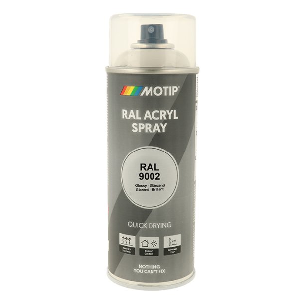 Motip Ral 9002 high gloss grey white