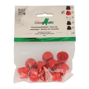 ColorMatic Justerbar dyse, r�d-sort (10 stk)