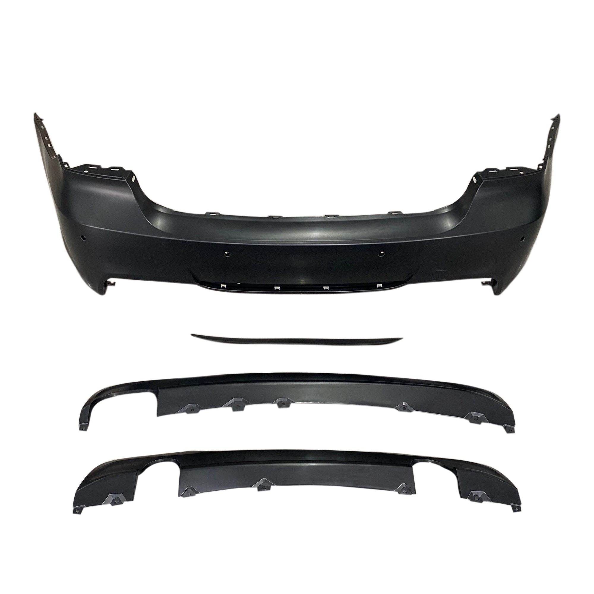 JOM Bagkofanger inkl. 2 diffusorer med PDC til BMW 3 serie E90 Sedan, 20052011