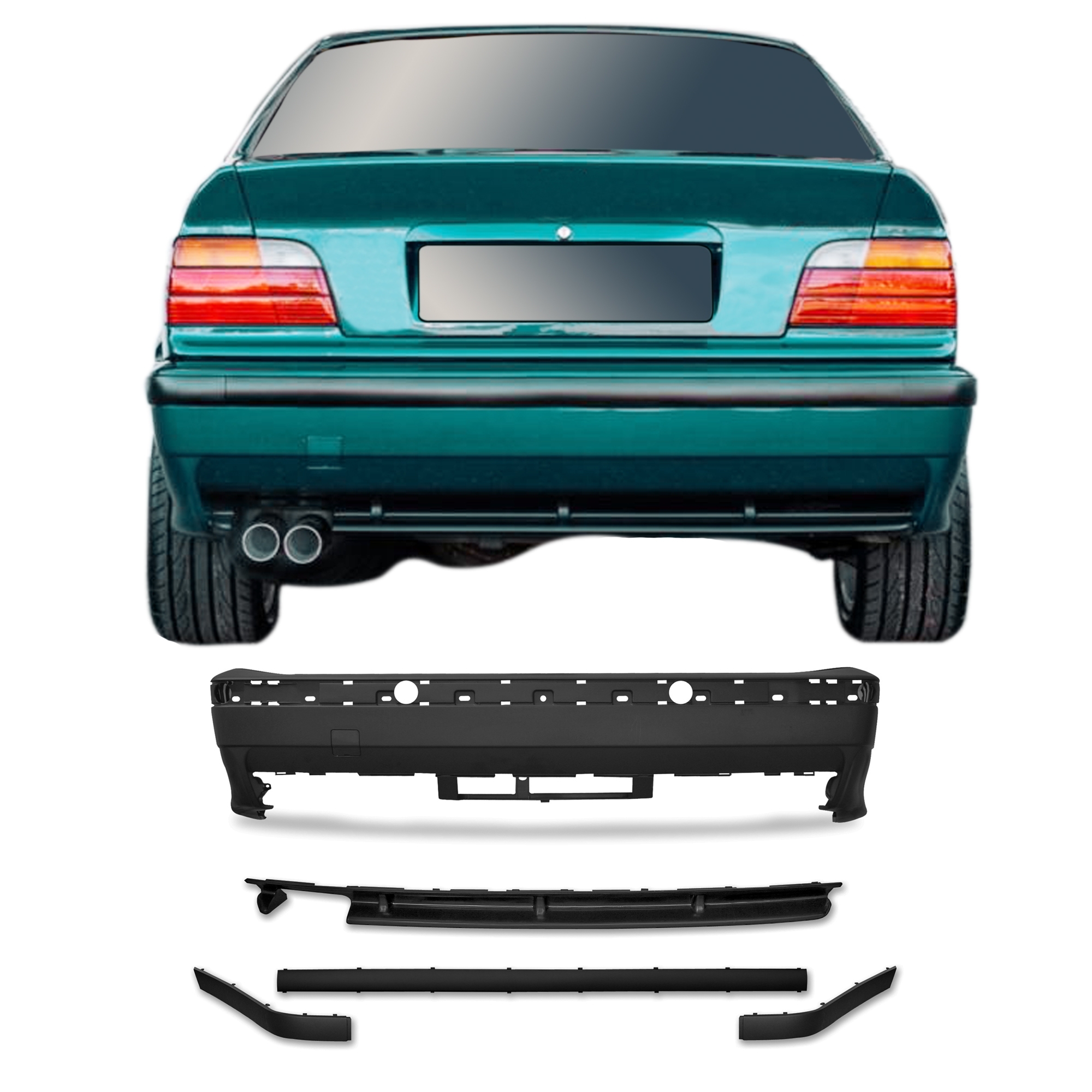 JOM Bagkofanger sport design til BMW 3 serie E36, årgang 1990-1998