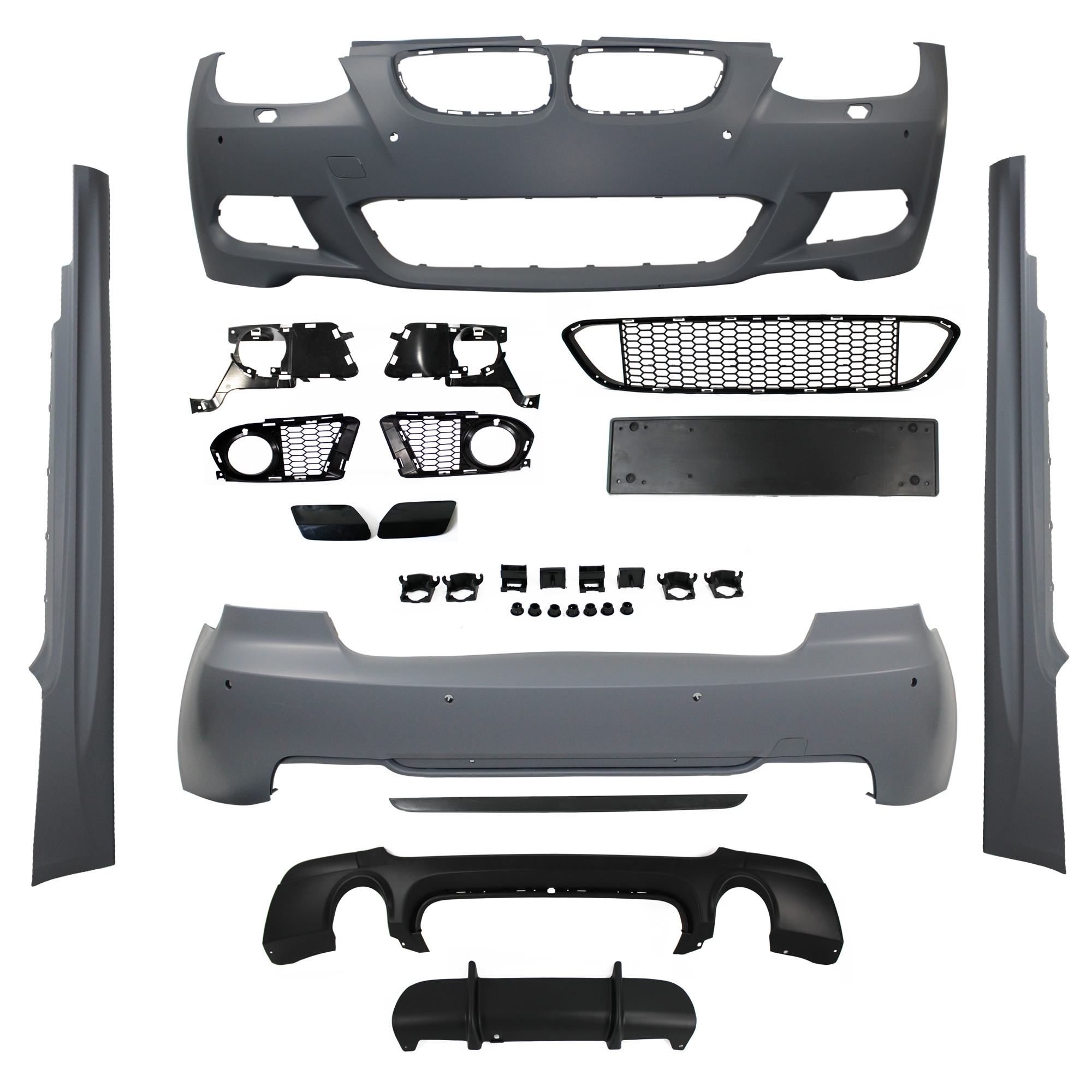 JOM Bodykit med PDC-huller, udstødning venstre/højre til BMW 3 serie E92/E93, 20062010