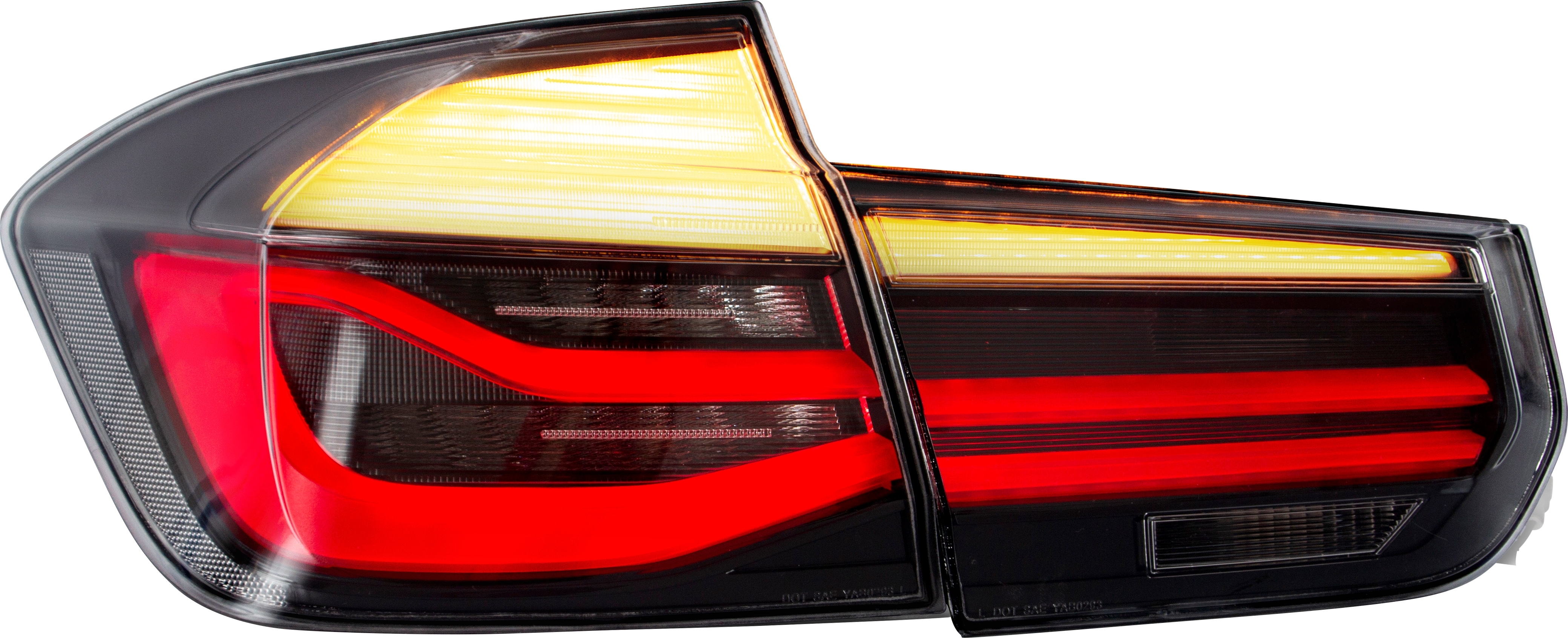LED baglygter med dynamisk LED blink, røgfarvet til BMW F30 3 serie, Sedan, Érgang 2011-2019