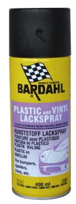 Bardahl Plastik og Vinyl Maling - Sort - 400 ml.